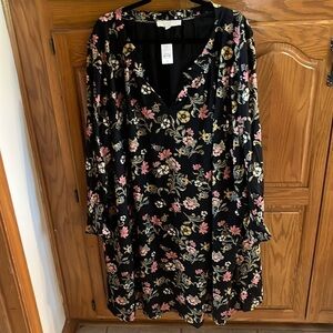 Loft Floral Plus Dress